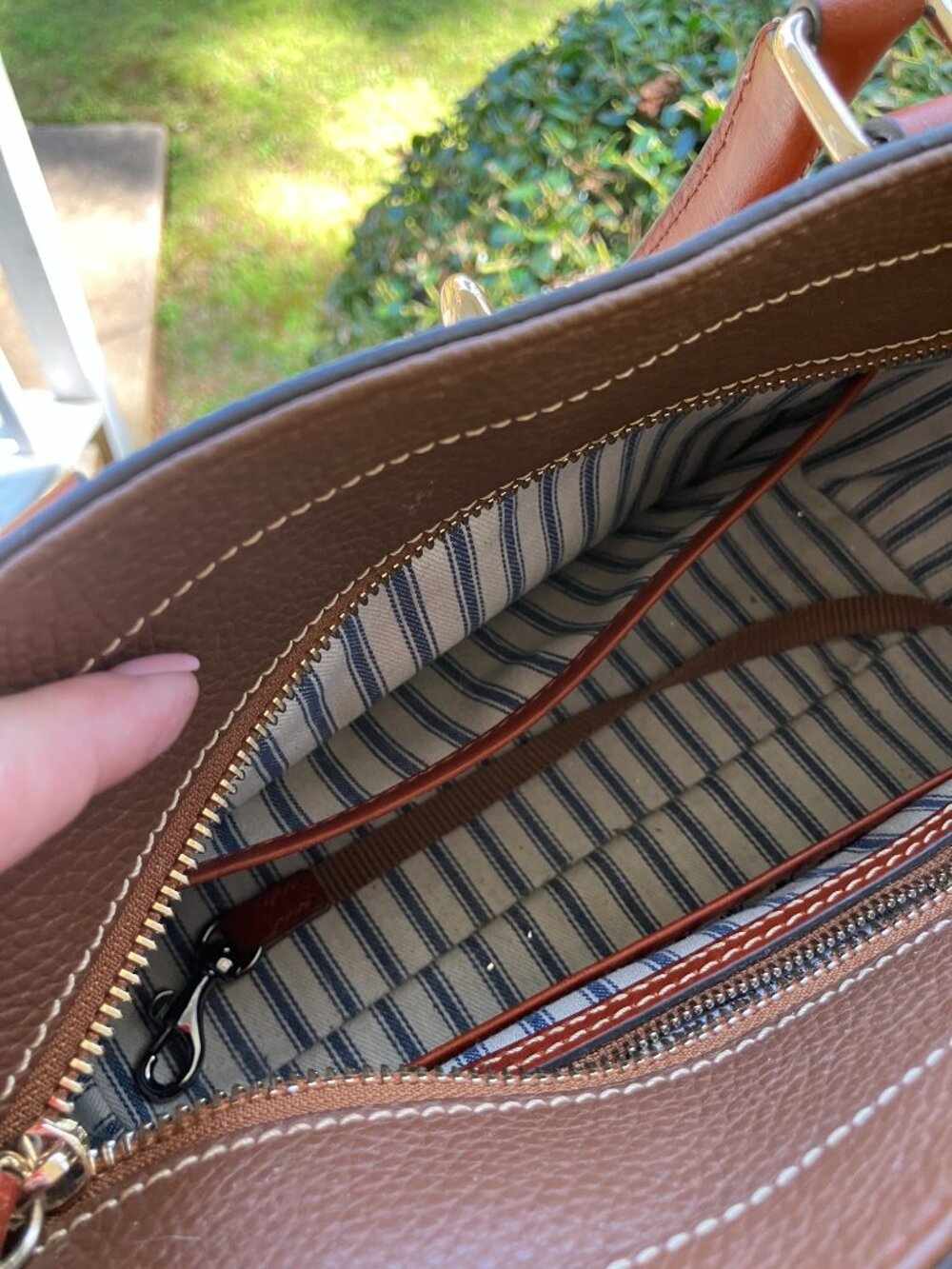 Dooney & Bourke Satchel with Web - Picture 6 of 7